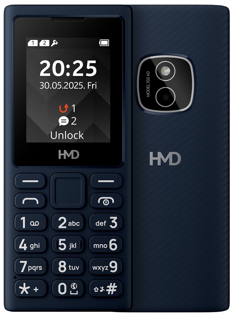 HMD 102 4G | 4G Feature Phone with Cloud Phone Apps Supports YouTube, YouTube Shorts, Facebook & Much More | Type C Fast Charging | Rear Camera | 1-Year Replacement Guarantee | Dark Blue-image-13