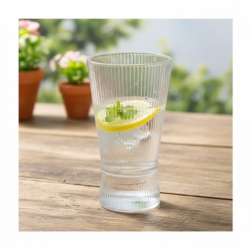 Avantara Creation Serve Your Daily Beverages with Style Using This 6 Pcs Water Glass Set Featuring a Simple and Elegant Design These Glasses are Ideal for Water Juice and Everyday Drink Serving 2
