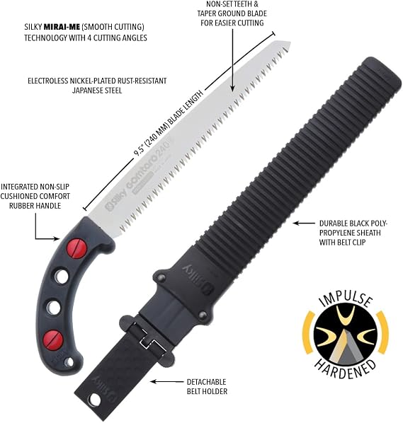 Silky GOMTARO Professional Hand Saw 240mm Large Teeth (102-24)