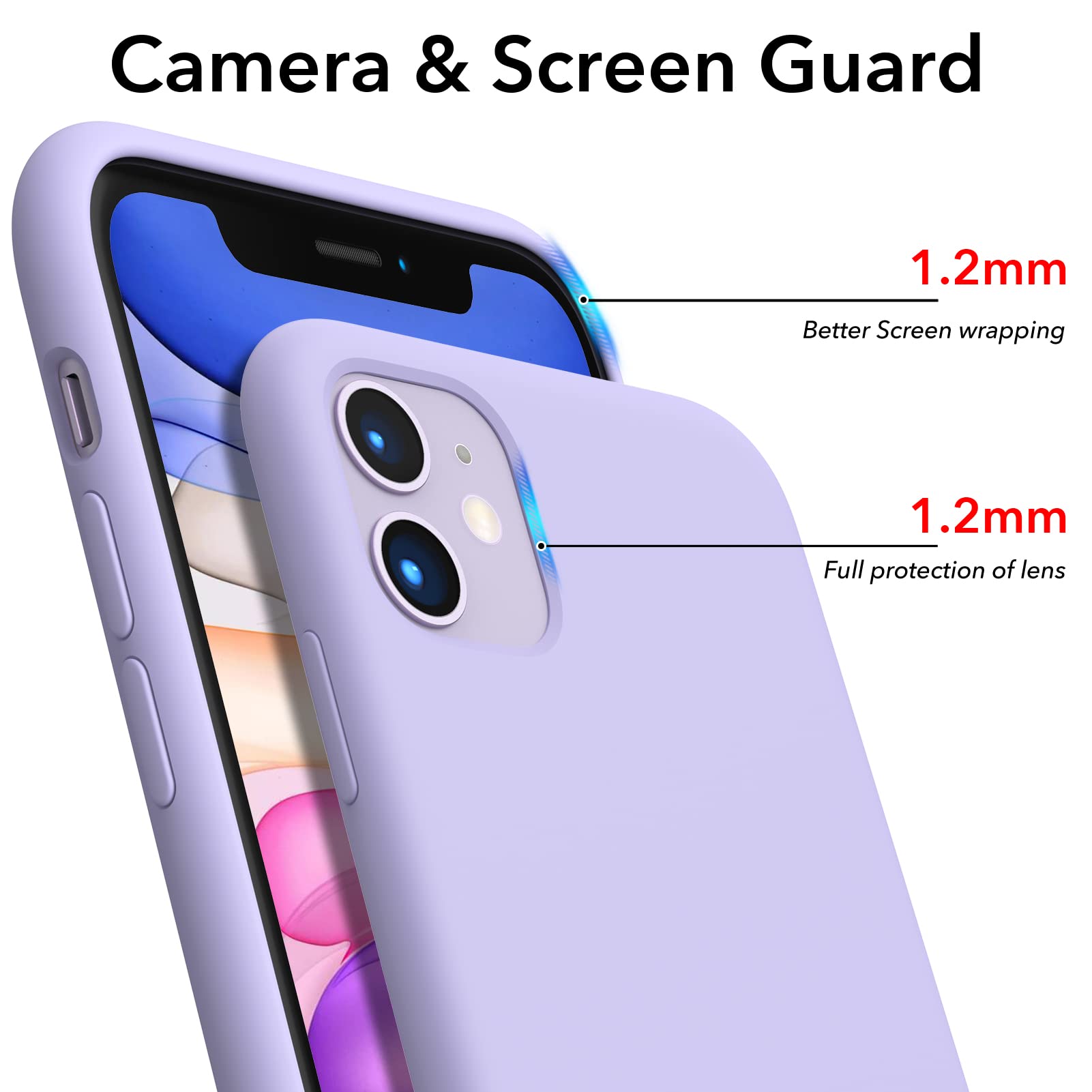 AICase Custodia In Silicone Liquido Per IPhone 12 / 12 Pro (6.1 Pollici) - Copertura Completa Con Magneti Per MagSafe, Ricarica Wireless, Fodera In Microfibra