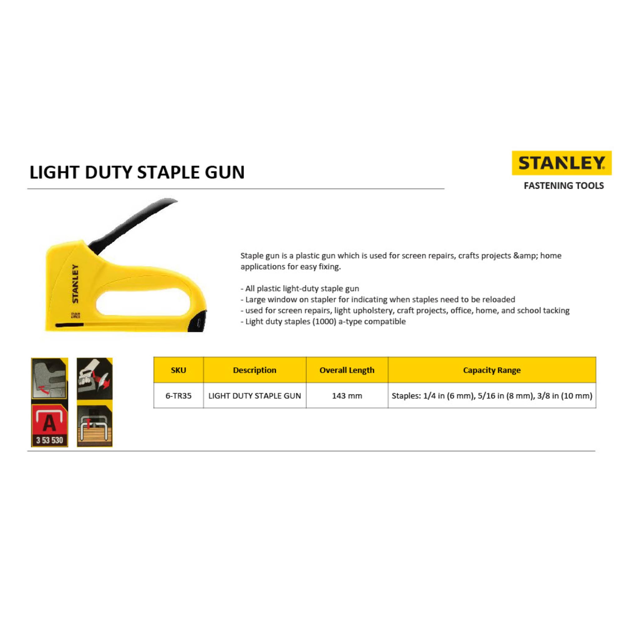 Stanley 6-TR35 Heftgerät