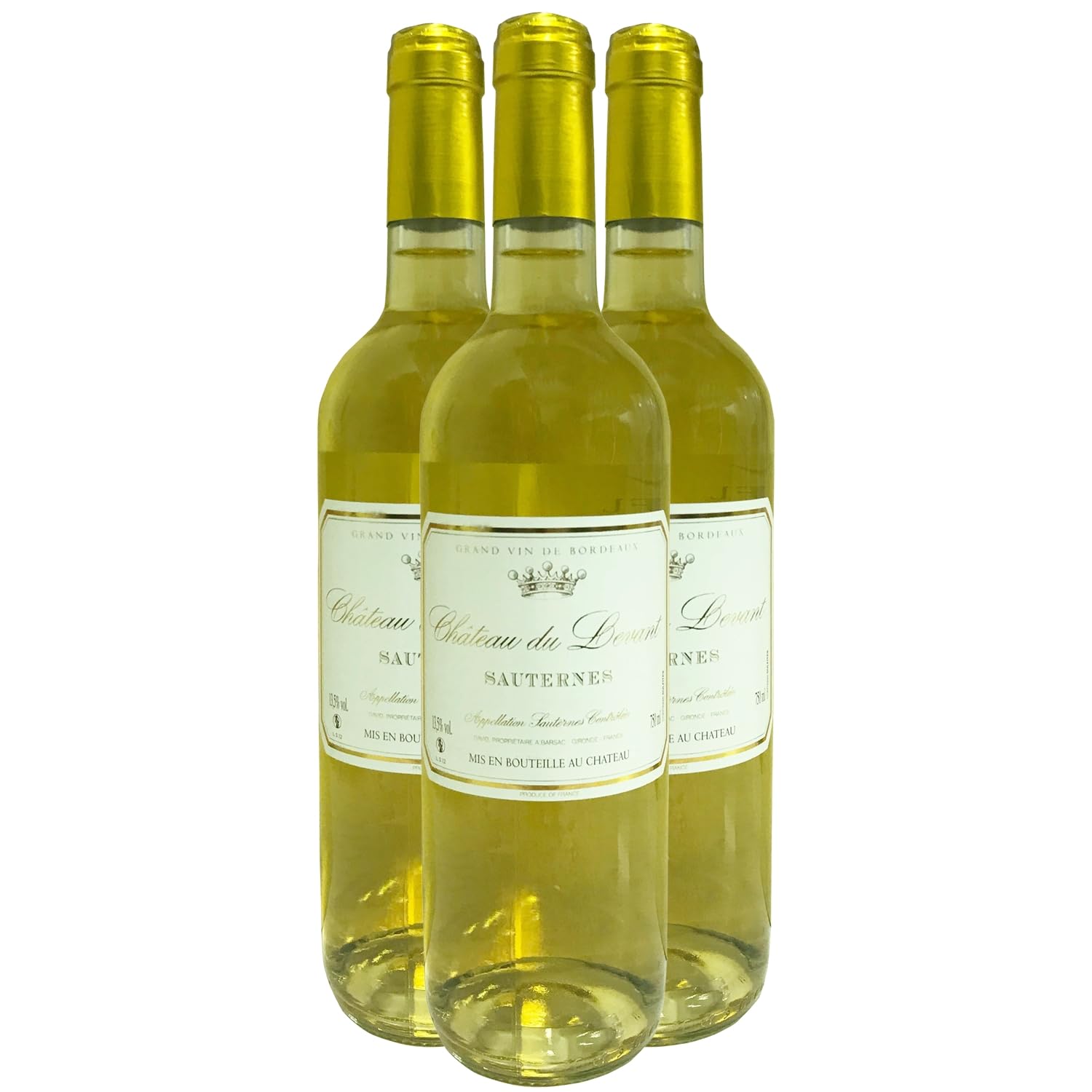 Château du Levant Sauternes - Blanc 2023 - Vin Blanc de Bordeaux (3x75cl) Moelleux