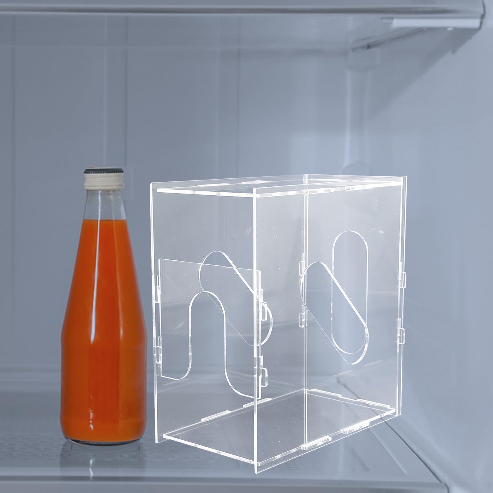 Supvox Muttermilch Organizer für Muttermilchbeutel Aufbewahrungsbehälter aus Acryl Transparent Wiederverwendbar Leicht zu Reinigen für Kühlschrank und Gefrierschrank