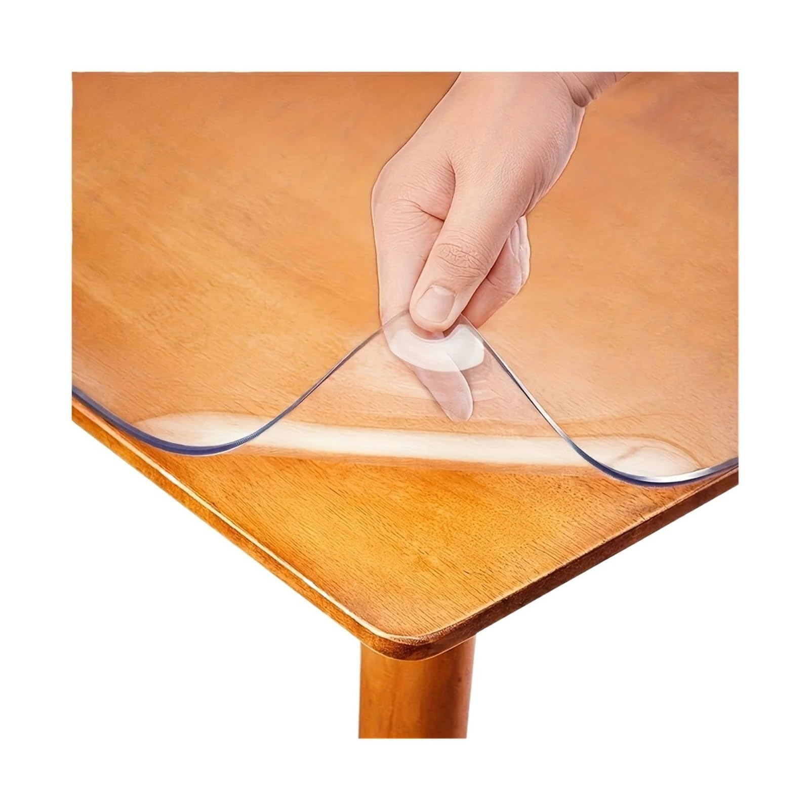 ZFIHAV 1pcs PVC Transparent Tablecloth And Table Mat Protective Film, Scratch-Resistant And Heat-Resistant for Tables(40 * 60cm)