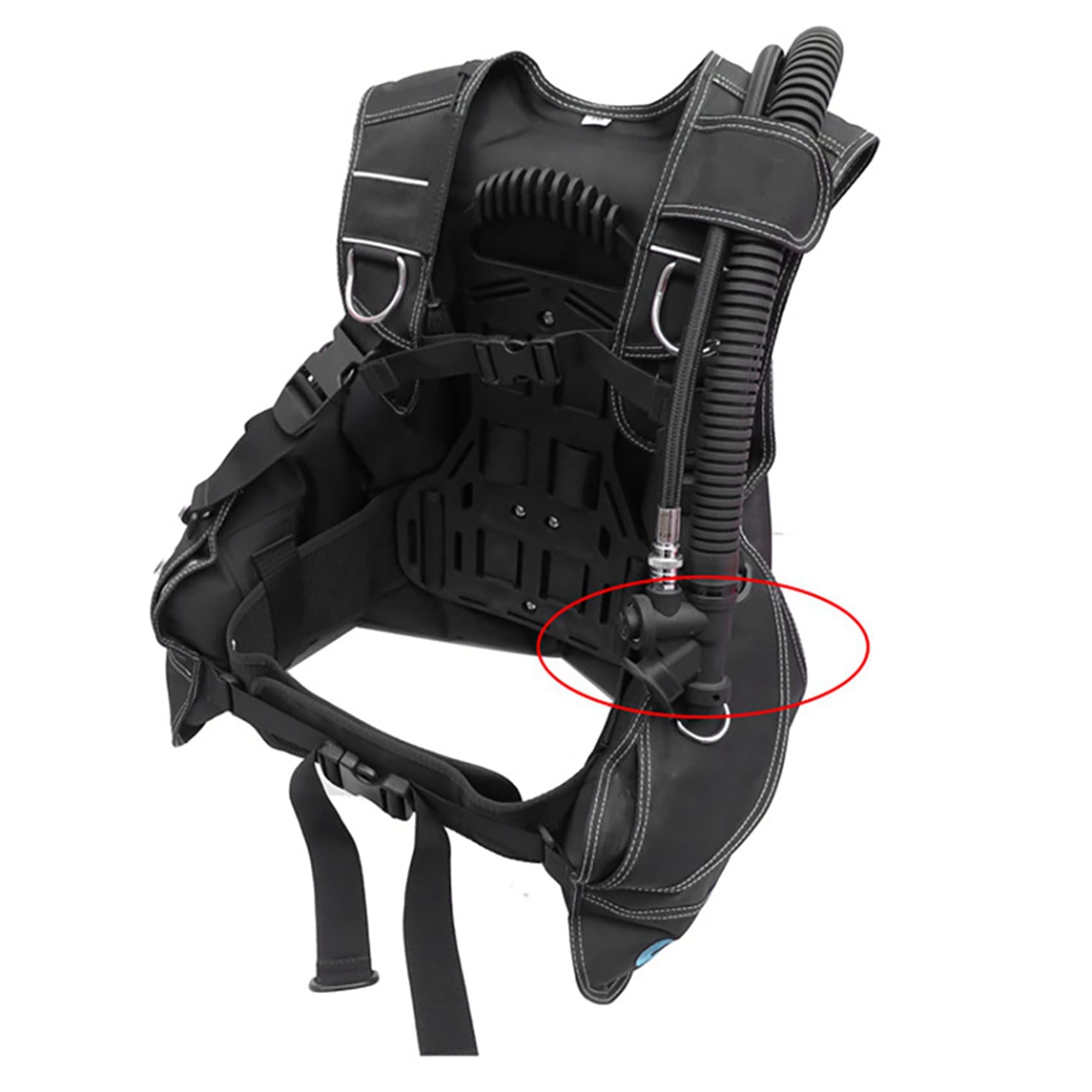 TsoLay 2X Gerätetauchen Universal BCD Power Inflator mit Standardanschluss mit 45 Grad Abgewinkeltem Mund Stücke für Scuba Tauchen BCD
