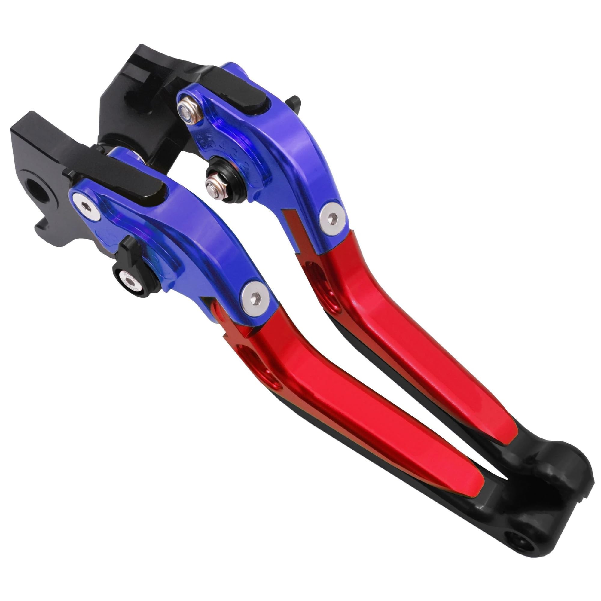 GIMEGIOYLY for CB1000R for CB 1000R for CB 1000 R Brake Clutch Lever Adjustable Folding Lever Clutch Lever Brake Lever Set Clutch Brake Lever Handle(BU RD BK-BK)