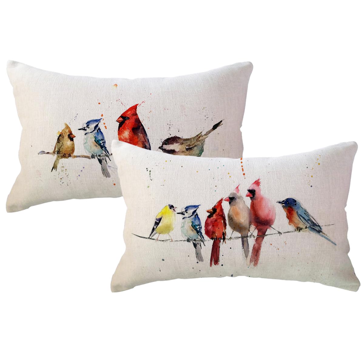 Jonathan Adler 鳥デザイン クッションカバー 2枚セット