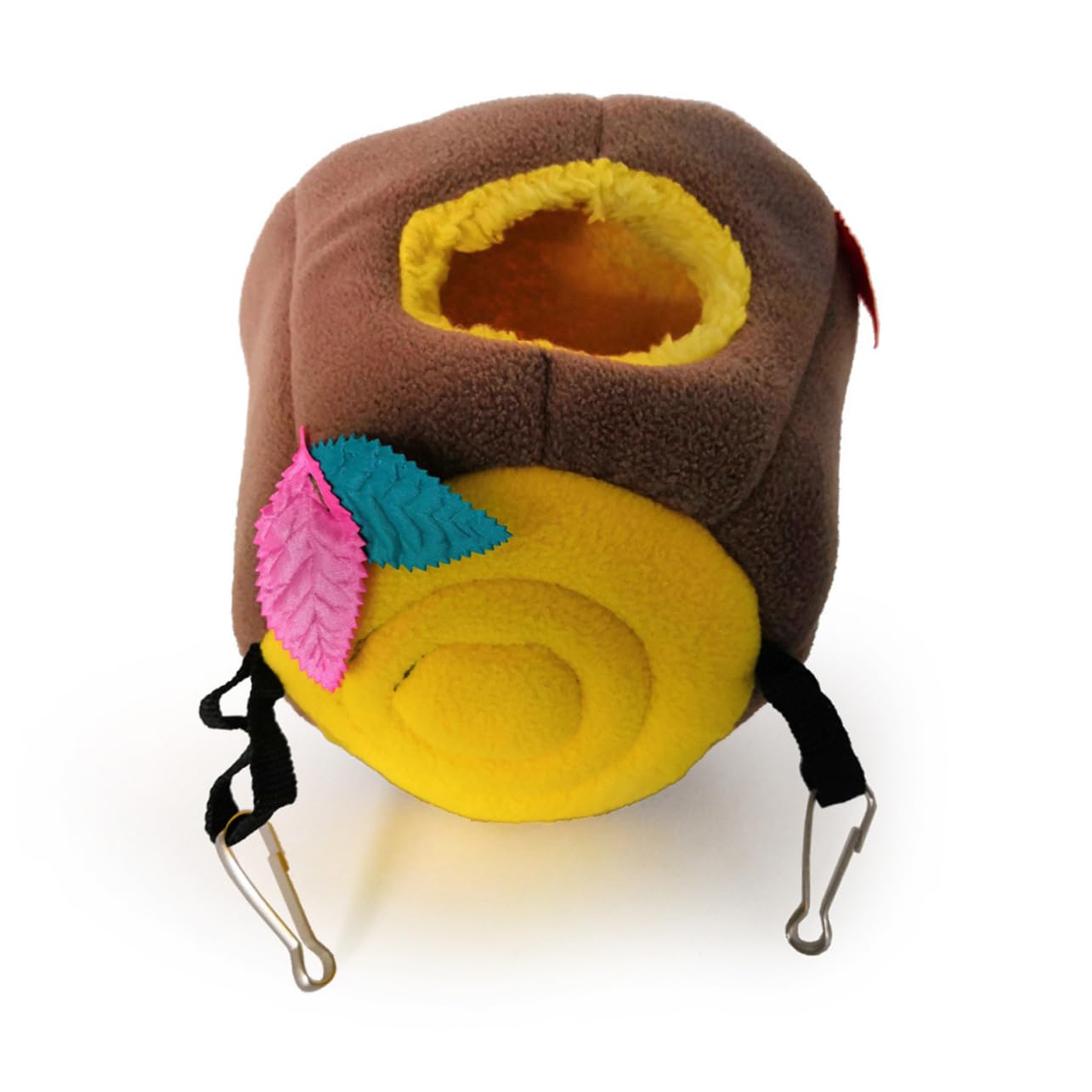 Hemoton 1pc Plush Hamster Hanging Nest Dual Use Warm Sleeping Bed for Pets for Hamsters and Guinea Pigs Convenient Hook for Easy Hanging for Cold Nights Random Color