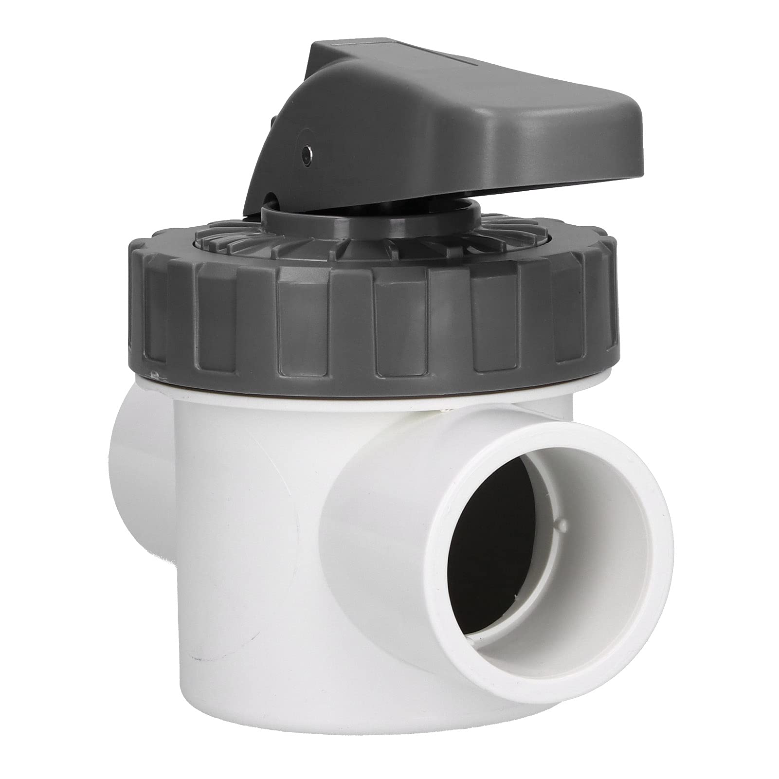 Ejoyous Válvula Desviadora Válvula Desviadora para Piscinas en ABS y PVC con Grande Diseño Ranurado Fácil Instalación y Control de Flujo Estable para Tratamiento de Agua de Piscinas (V50-2A)