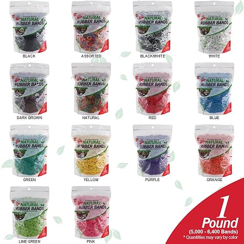 Miniatura 5 de Bandas de goma de 1 libra para el cabello, accesorios suaves y elásticos para el cabello, mini ligas elásticas para el cabello, bandas elásticas