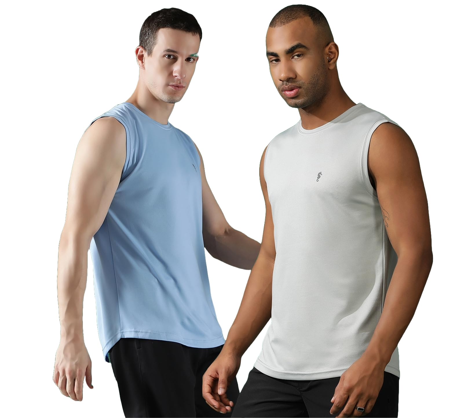 Men's Micro Polyester High-Performance Slim Fit Sleeveless Round Neck T-Shirt for Gym Sports wear-image-27