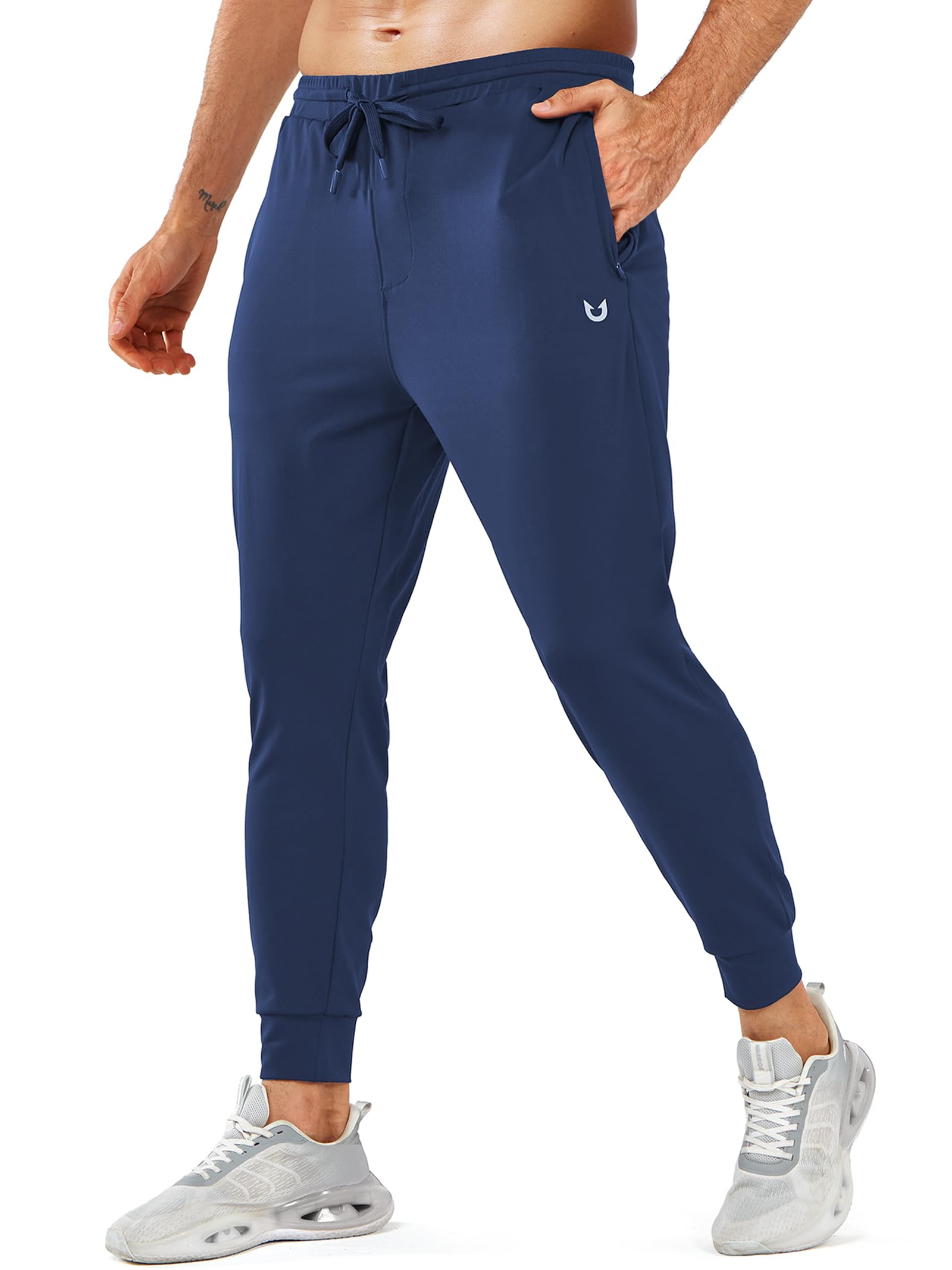 NORTHYARD Men's Joggers Pants with Zipper Pockets Lightweight Sweatpants Athletic Running Workout Track Pants for Men