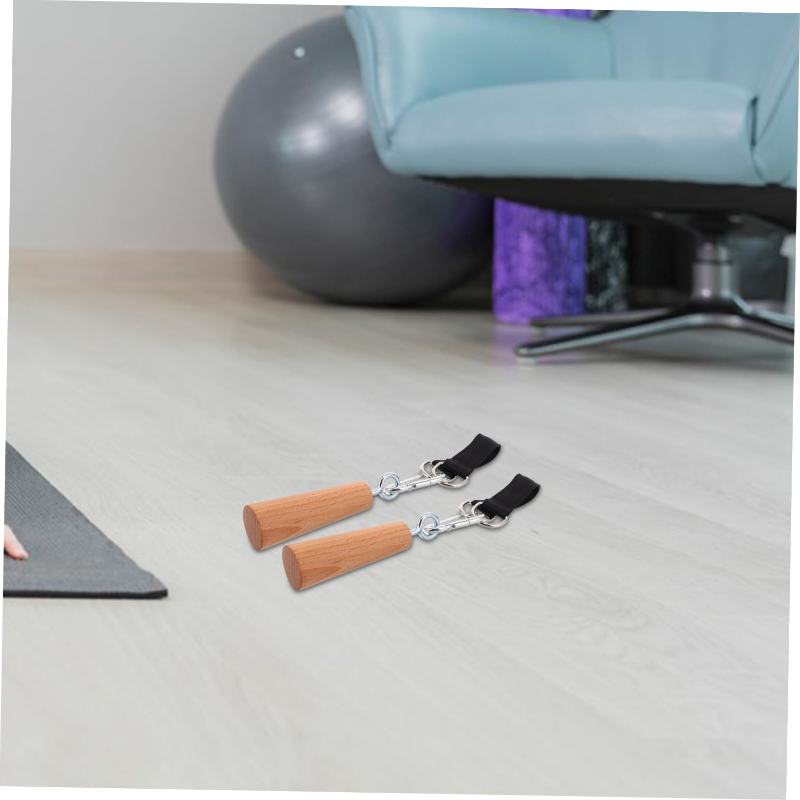Abaodam 1 Paar Klimmzuggurte, Klimmzuggurte, Klimmzuggriffe, unterstützte Klimmzugbänder, Griffe für Klimmzüge, Hilfsbänder für Damen, Fitnessgriff, Klimmzughilfe, Buche
