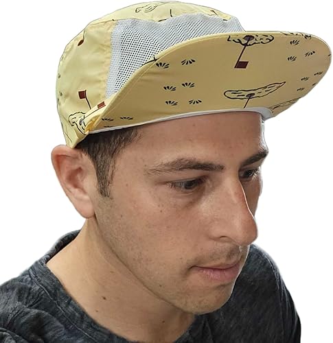 Miniatura 2 de Billy - Sombrero de golf amarillo Gorra estilo 90 con ala abatible Accesorio de disfraz de comedia clásica