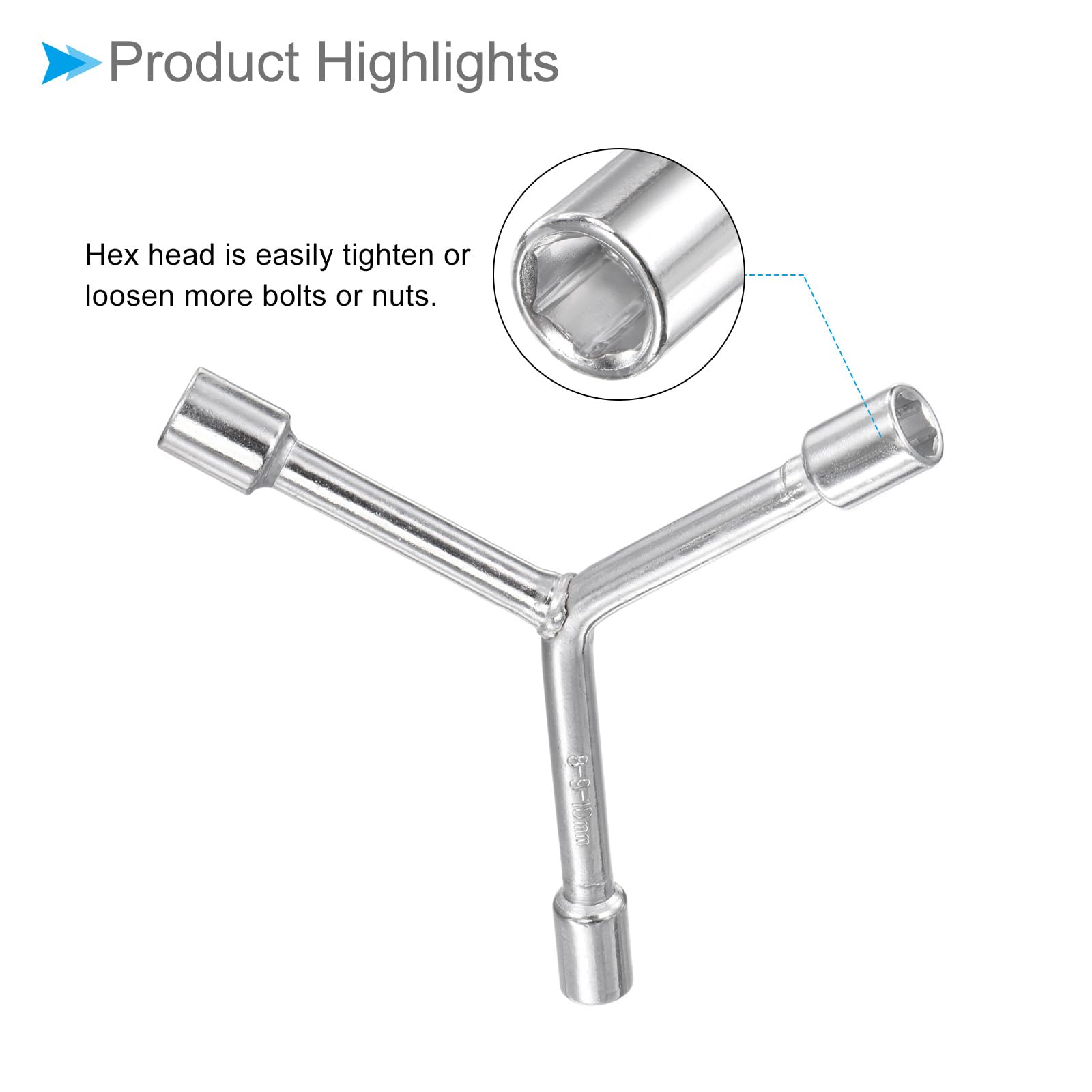 Clé à Douille 2 En 1 M34-40 - Acier Carbone - Pour Plomberie Et Réparation