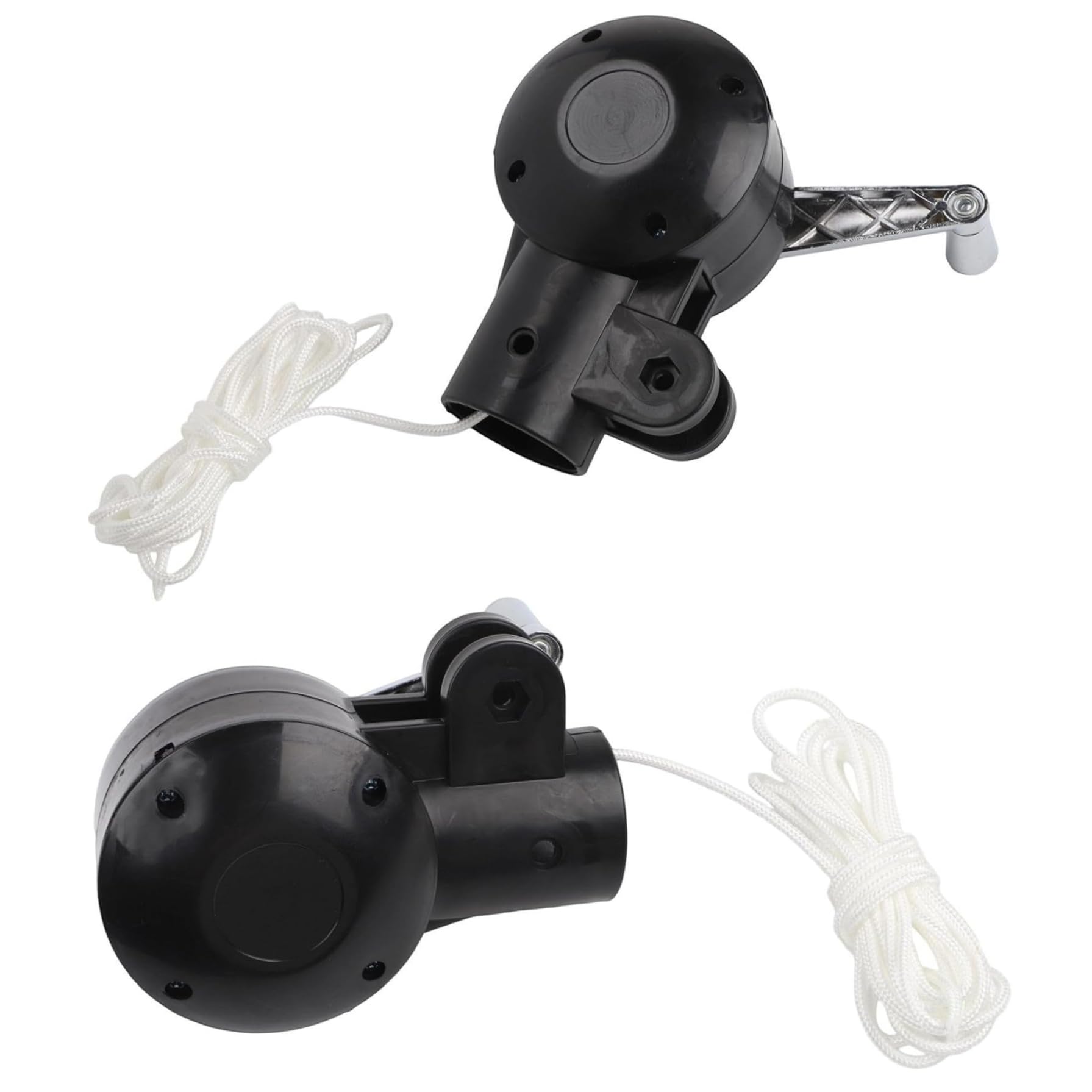 Vistnale , Umbrella Crank Replacement Parts, Easy Installation Patio Umbrella Crank Handle with 11.3ft Rope & Screws, Black Outdoor Replacement Parts for Standard Market Umbrellas