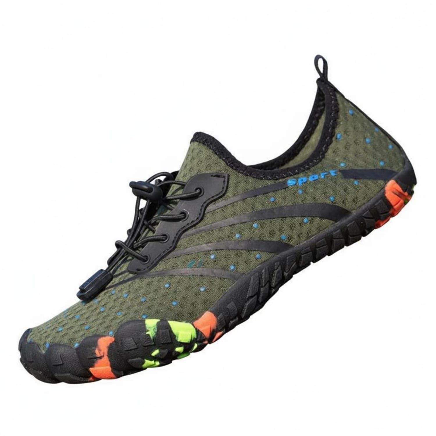 URJIX™ Lightweight Quick Dry Water Shoes 191 Army Green Rubber | Versatile Quick-Dry Safety Flexible Comfort Shielding Fit Rubber Green 191 Army-image-42