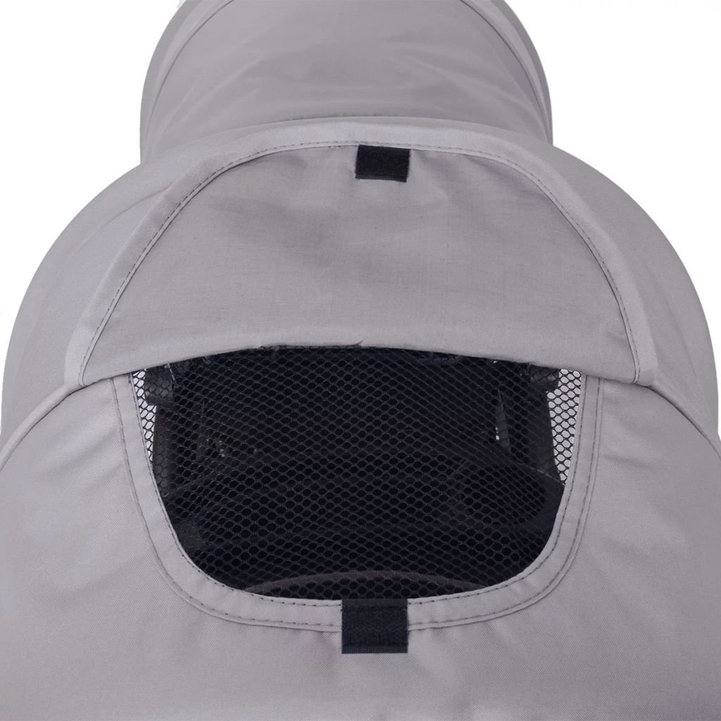 Passeggino Gemellare a Tandem, con tettoie anteriori e posteriori, ruote girevoli 360° e bloccabili, cestino ampio, acciaio e tessuto Oxford, 122,5 x 53,5 x 111 cm, per bambini da 6 a 36 mesi