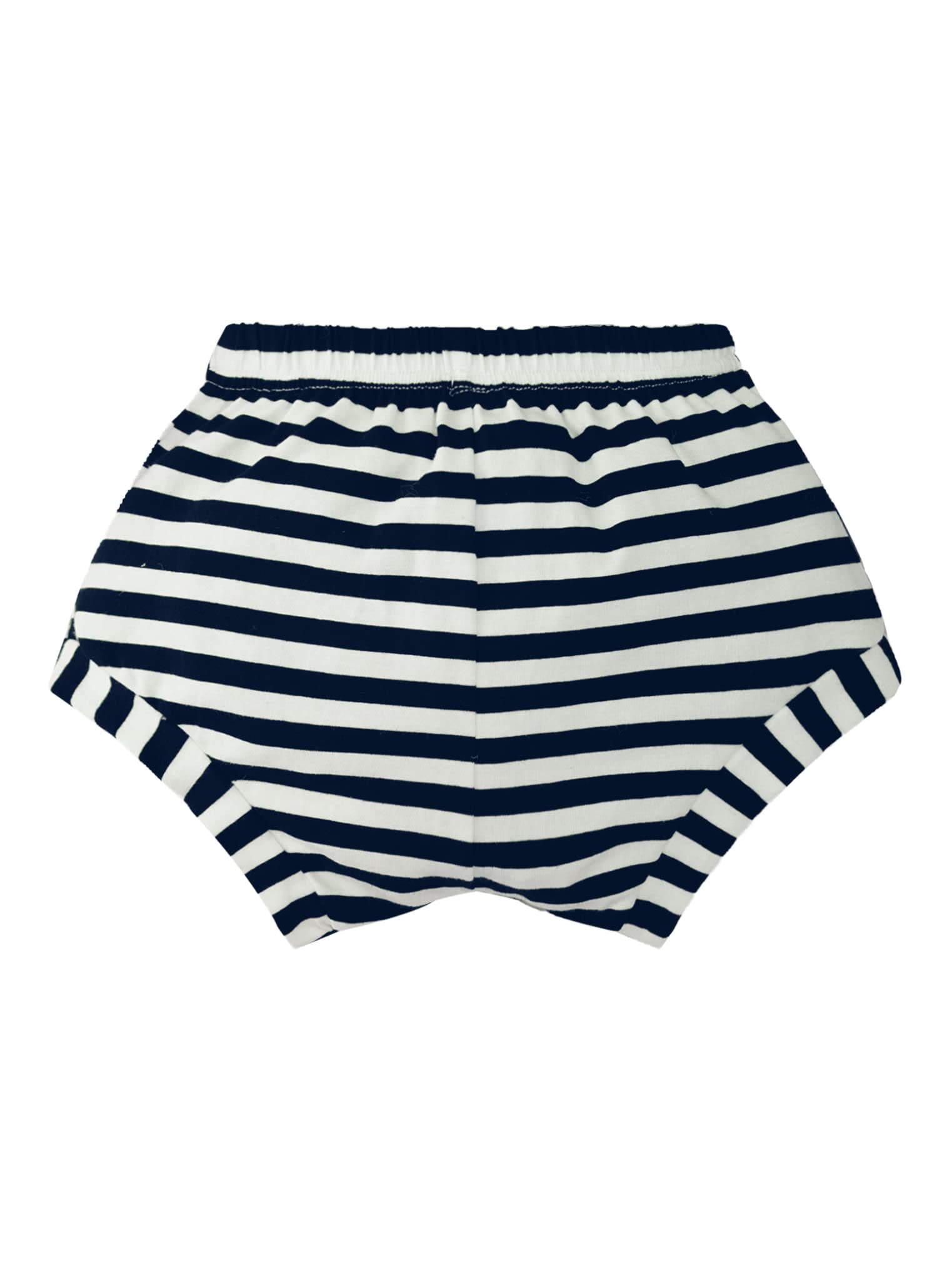 Yeahdor Toddler Baby Boy Girl Cotton Drawstring Shorts Striped Bloomers Diaper Cover Cake Smash Clothes Navy Blue 2-3 Years