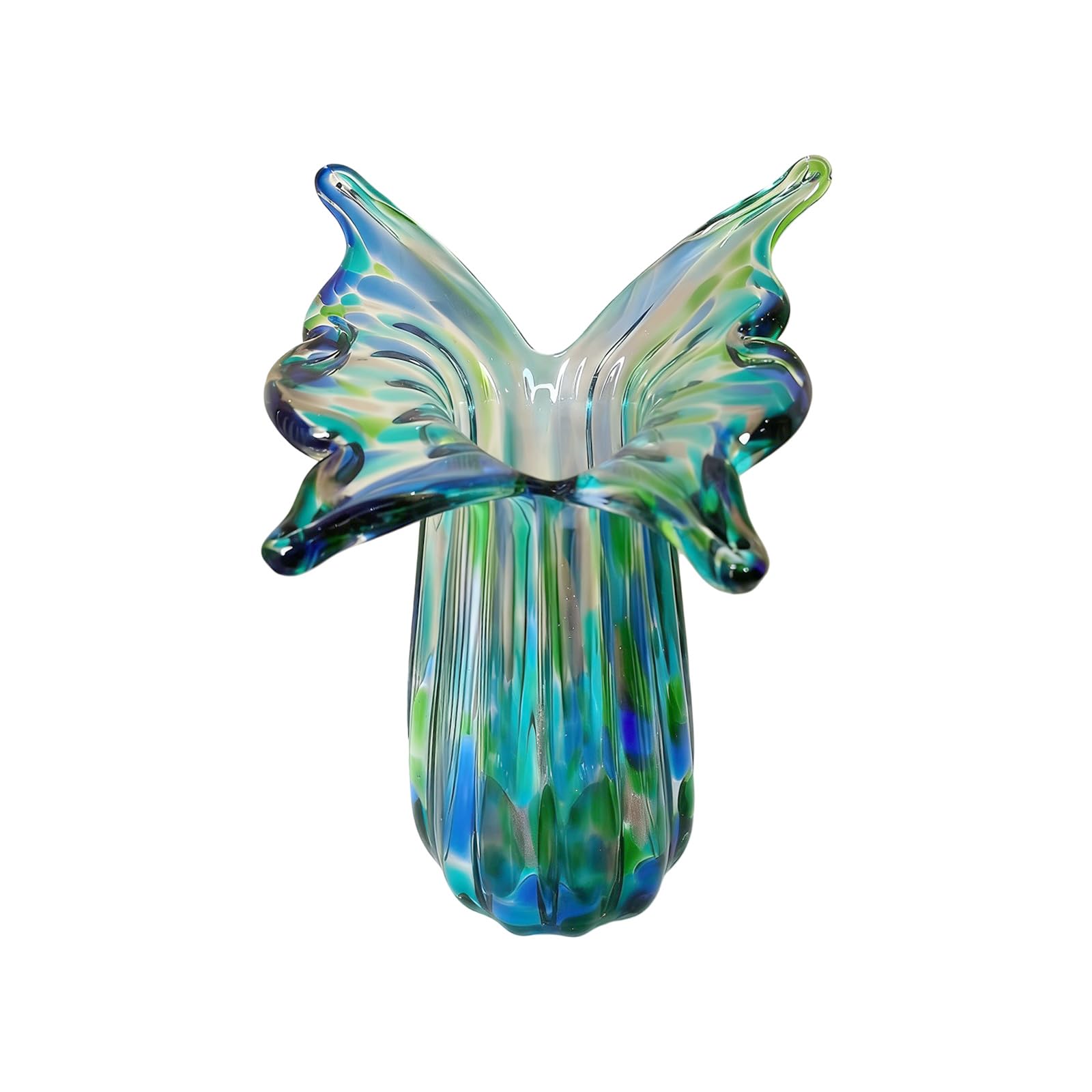 Zxfdsfdbnm Modern Art Glass Vases, Hand Blown Decorative Centerpieces for Home Table Bubble Unique Hand Blown