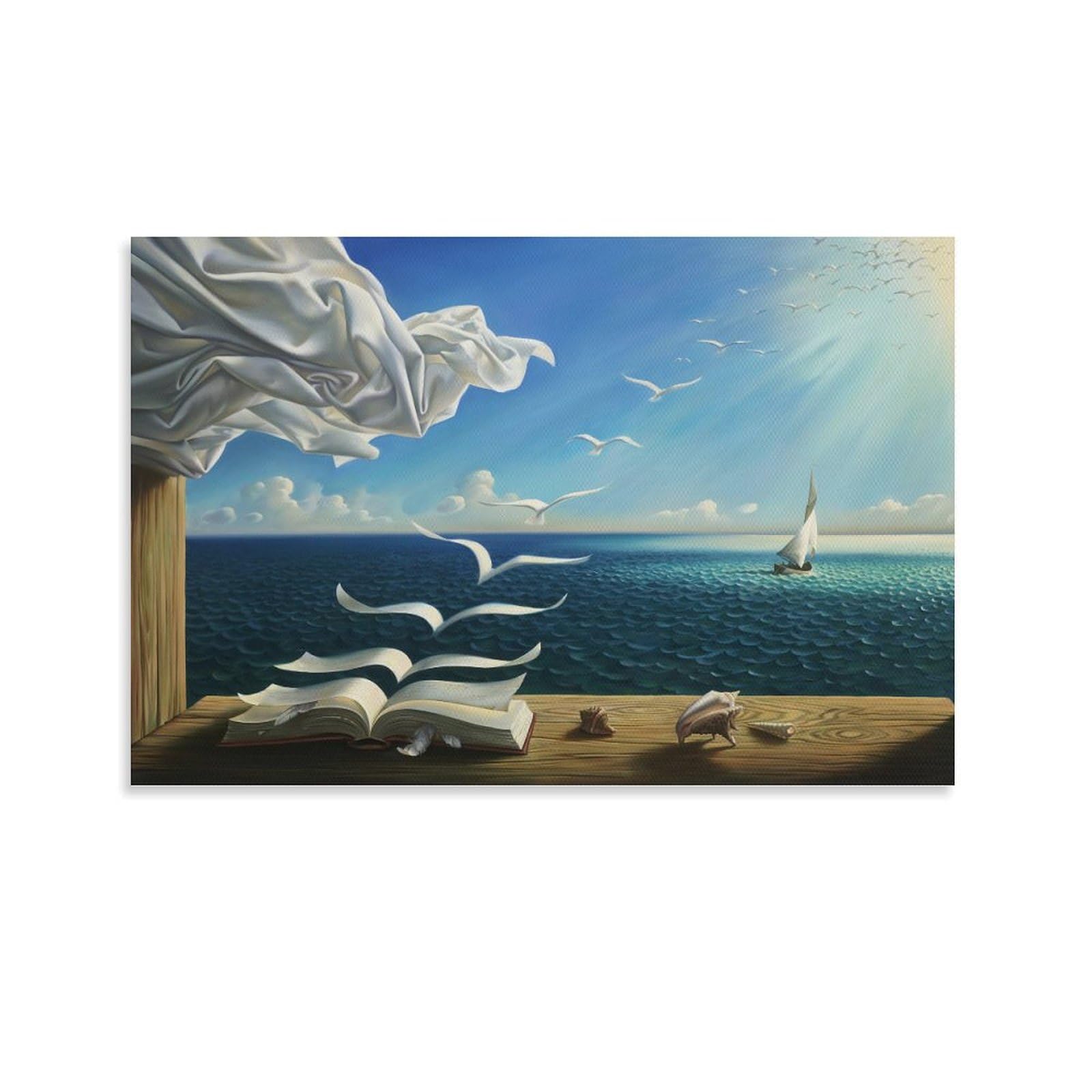 Salvador Dali Wall Art Prints 《The Enigma Of Desire》 Poster Picture Print Canvas Poster Wall Paint Art Posters Decor Modern Home Artworks 08x12inch(20x30cm) — image 1