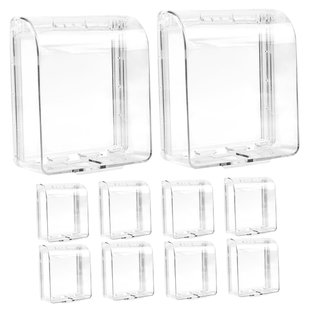 GALPADA 10stücke Selbstklebender Wasserdichter Steckdosenschutz Transparente Wandsteckdosenabdeckung Spritzschutz Für Küche Badezimmer Und Außenbereich Kompatibel Steckdosen