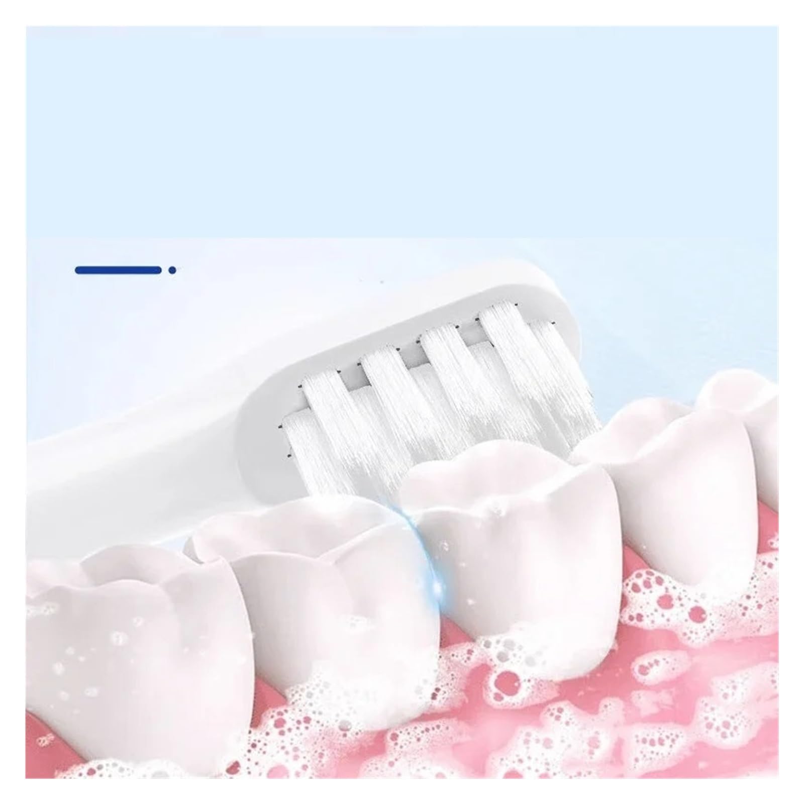 Testine, Compatibile Con Xiaomi, T100, Setole Morbide | Testine di ricambio per spazzolini elettrici sonici, plastica(T100 White-16PCS)