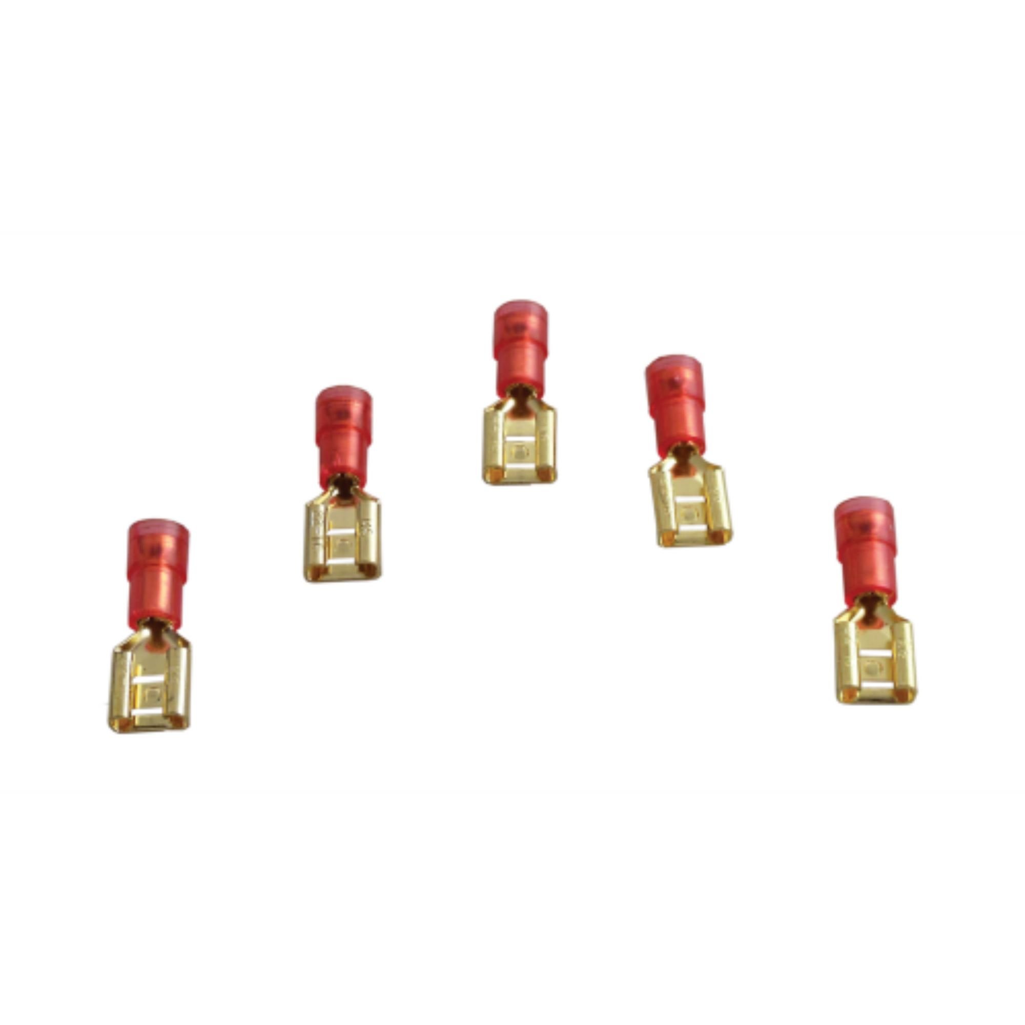 Supco T2004C (100) Red 22-18 awg Female Tab Quick Insulated Disconnects .250