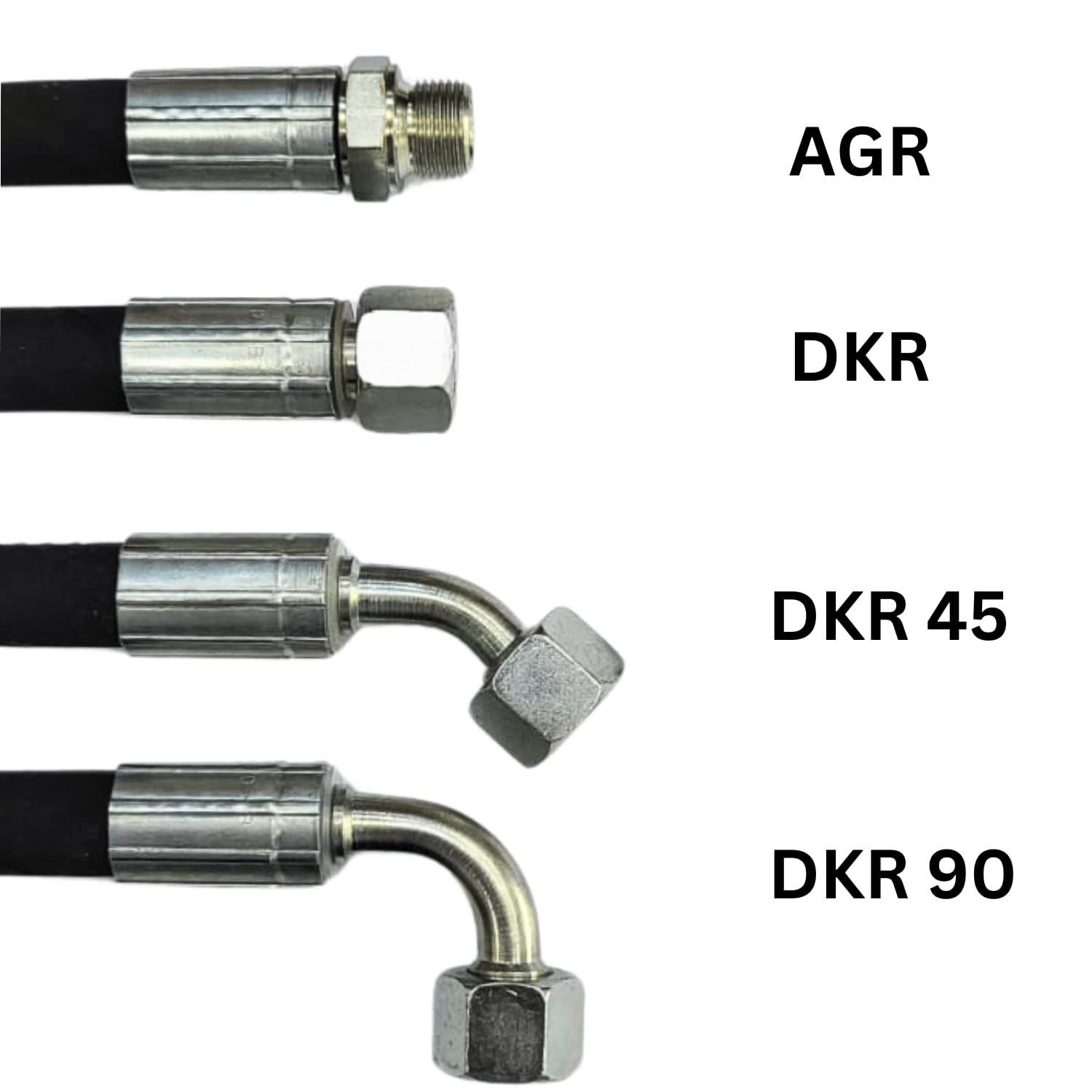 Hydraulikschlauch 7500mm 1SN DN06 | Gewinde G1/4" | DKR - AGR | Nenndruck 225bar