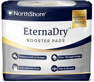 NorthShore EternaDry Booster Pads with Adhesive, Small, 4 Count