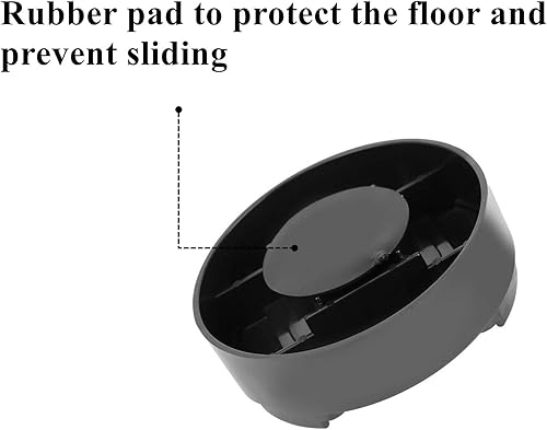 Miniatura 4 de Yopay Paquete de 8 elevadores de cama ajustables, apilables, redondos, resistentes, elevadores de altura de 1, 2 o 3 pulgadas, protegen suelos y