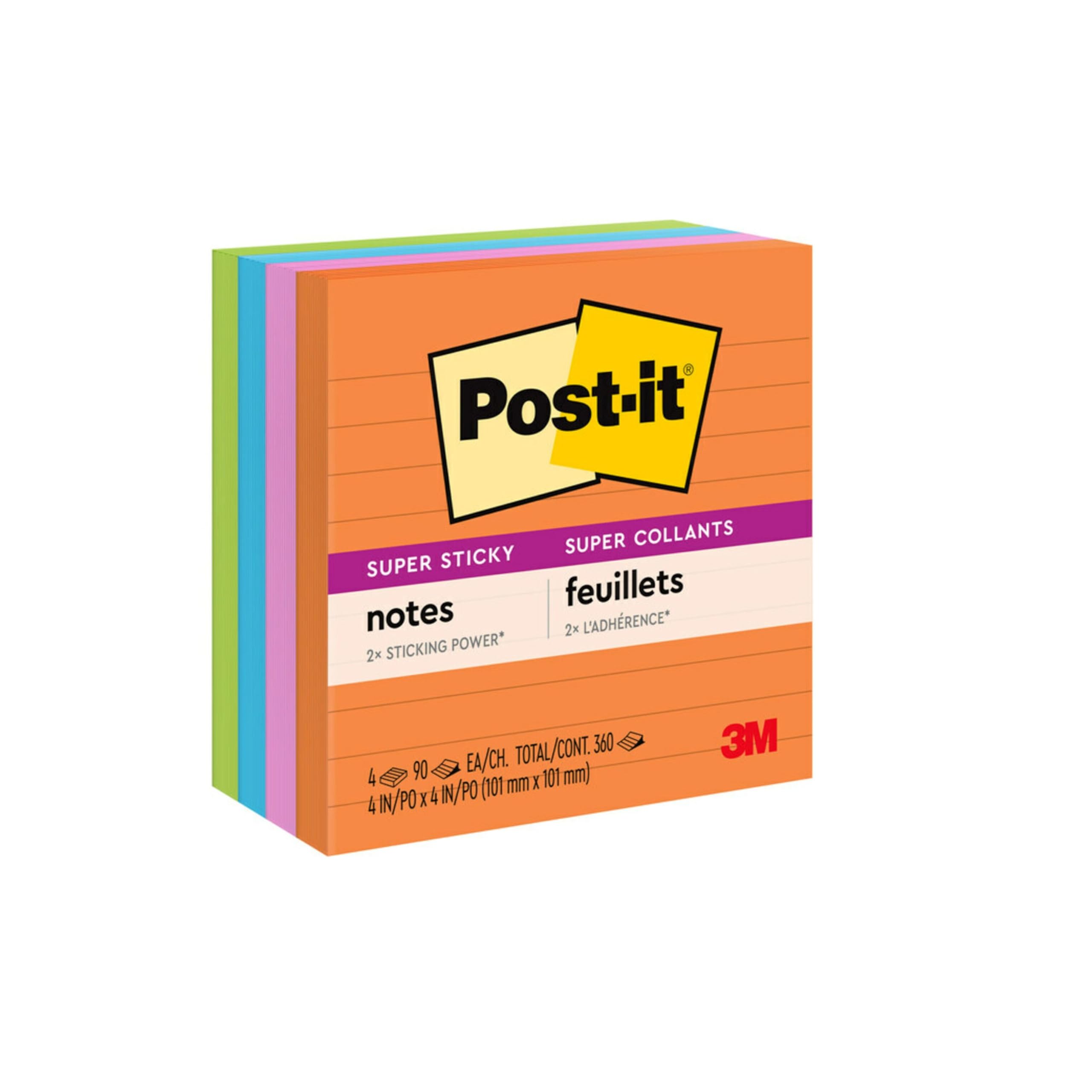 Post-it Super Sticky Notes - Neon Fizz -11 Post-it Super Sticky Notes - Neon Fizz -11
