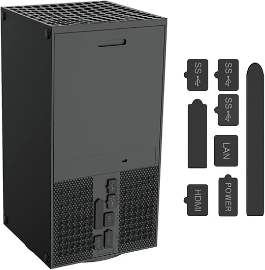 AVEDISANTE Dust Cover para Xbox Series X con tapón antipolvo de goma