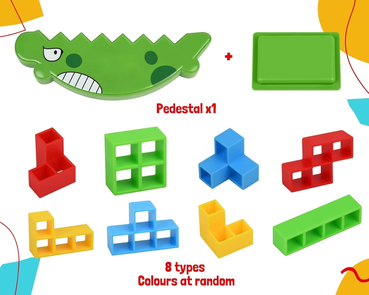 48pcs Dinosaur Stacking Game, Balance Stacking Board Games Toys as
