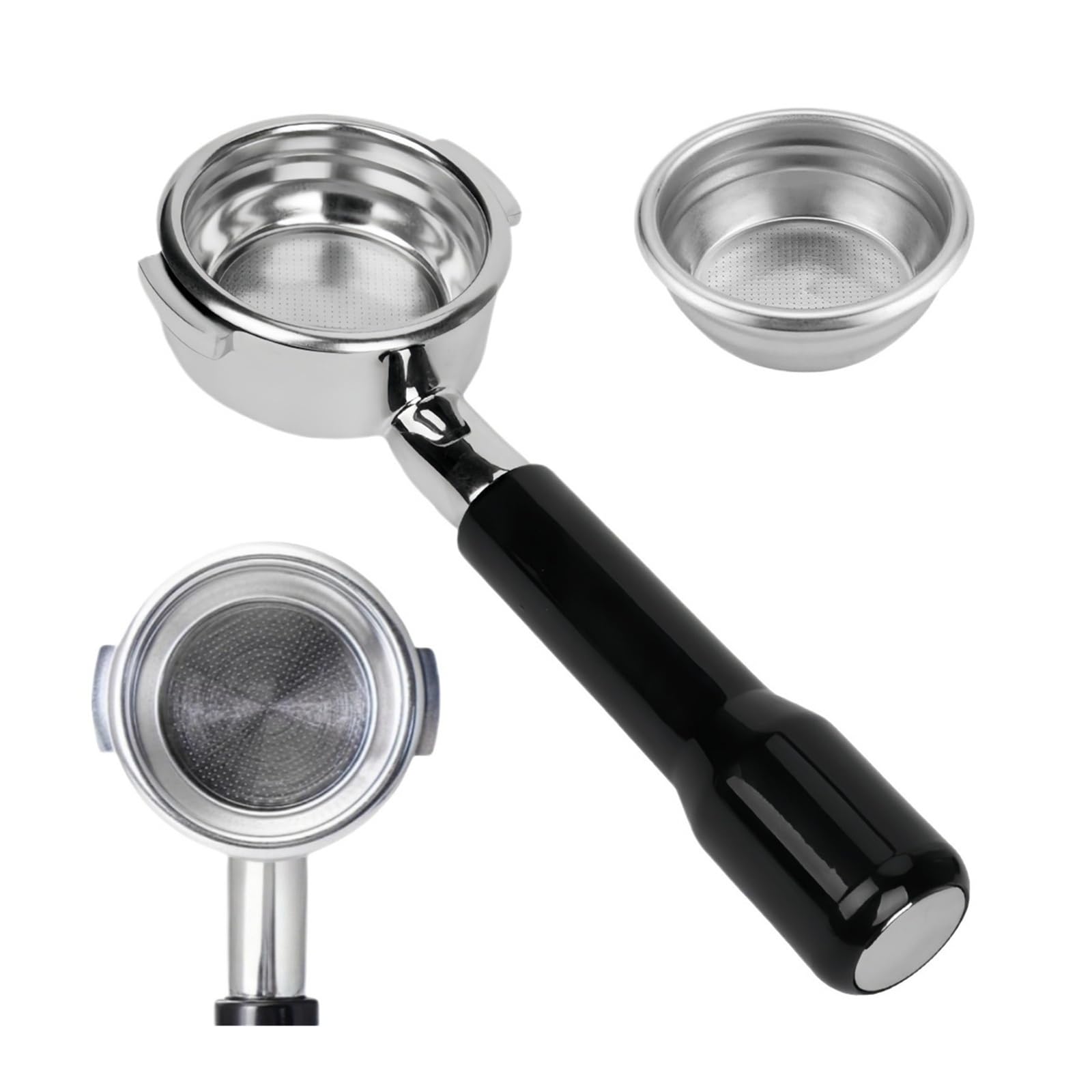 Compatible Con E61, Mango De Repuesto For Cafetera Portafiltro Desnudo Sin Fondo De 58mm