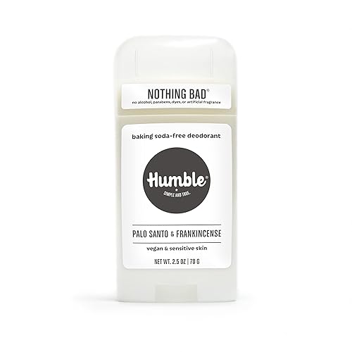 HUMBLE BRANDS - Desodorante natural sin aluminio para mujeres y hombres desodorante vegano sin crueldad formulado para pieles sensibles Palo Santo e HUMBLE BRANDS - Desodorante natural sin aluminio para mujeres y hombres desodorante vegano sin crueldad formulado para pieles sensibles Palo Santo e