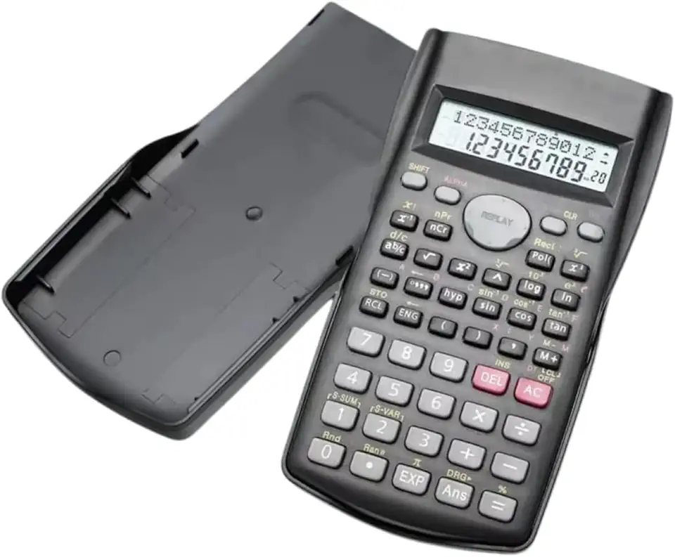 Calculadora Científica 240 Funções – Duplo Display, Capa Protetora e Teclas Precisas – Para Engenharias, Faculdade, Física, Matemática e Exatas – Compacta e Profissional