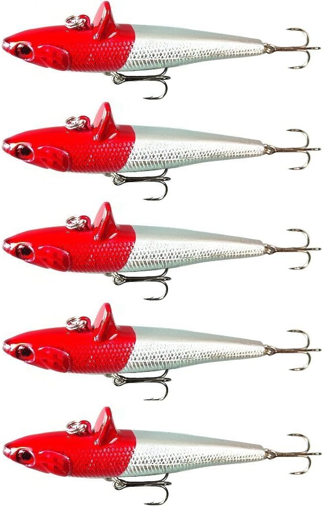 orurudo fishing japan Redhead Sinking Vibration 3.54” (9 Cm) 0.52 Oz (14.5 G) Set Of 5. Ideal For Saltwater Fish Including Sea Bass And Japanese Halibut. Also Works In Freshwater Including Black