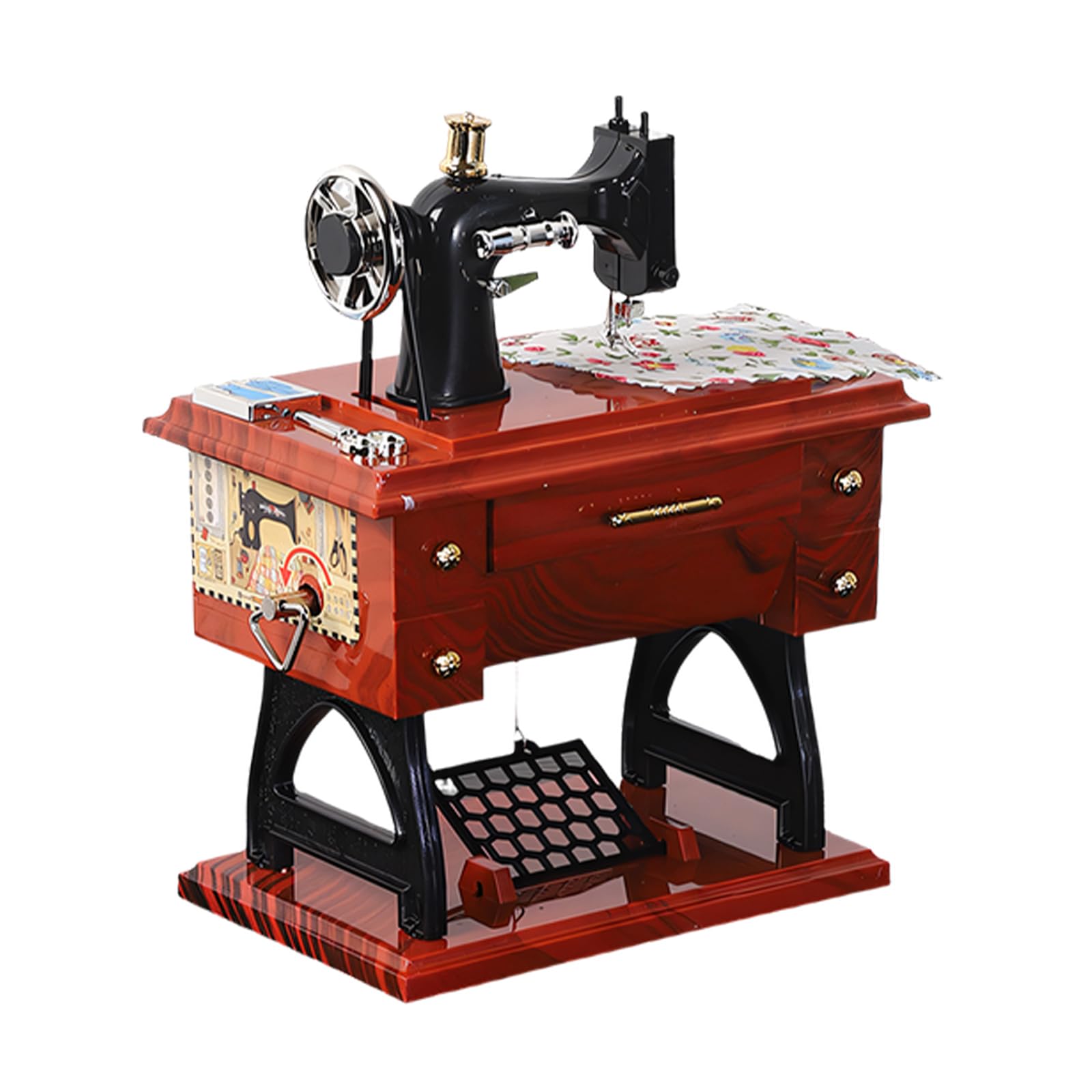Fazvncv Hand Crank Sewing Machine Shape Music Box Wind Up Clockwork Mechanism Musical Box Ornament Birthday Wind Up Clockwork Mechanism Musical