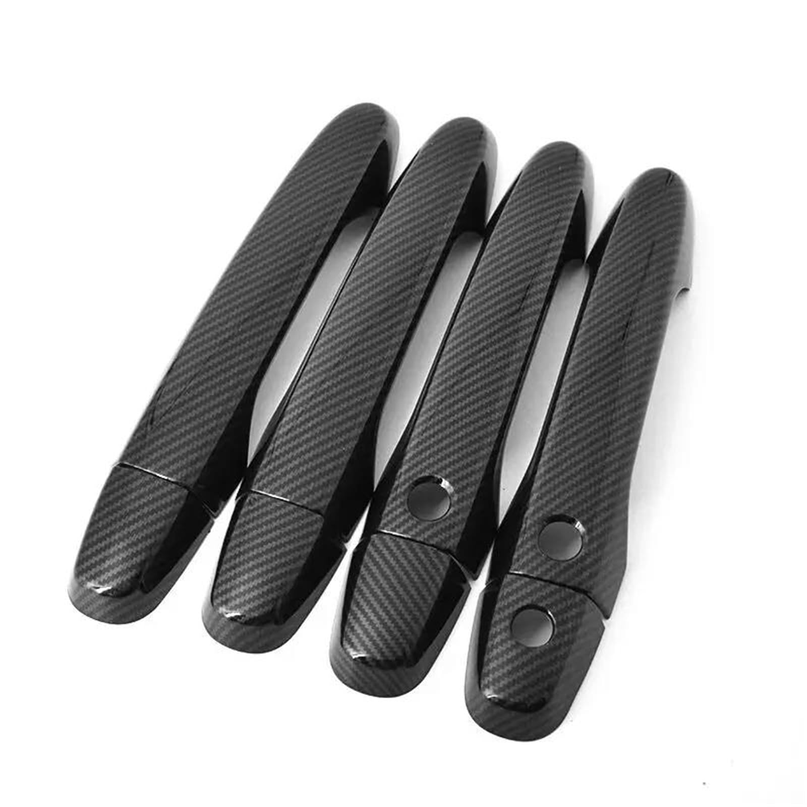 Youzka Carbon 2 Buttons Handle Protective For Civic For Cr-V 2012 2013 2014 2015 2016 Chrome Carbon Fiber Car Door Handle Covers Trim Styling Accessories(Carbon 2 Buttons)
