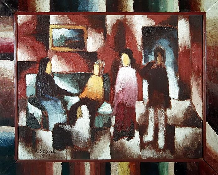 Tableau sur toile Arthur Segal pour décoration salon moderne et bureau