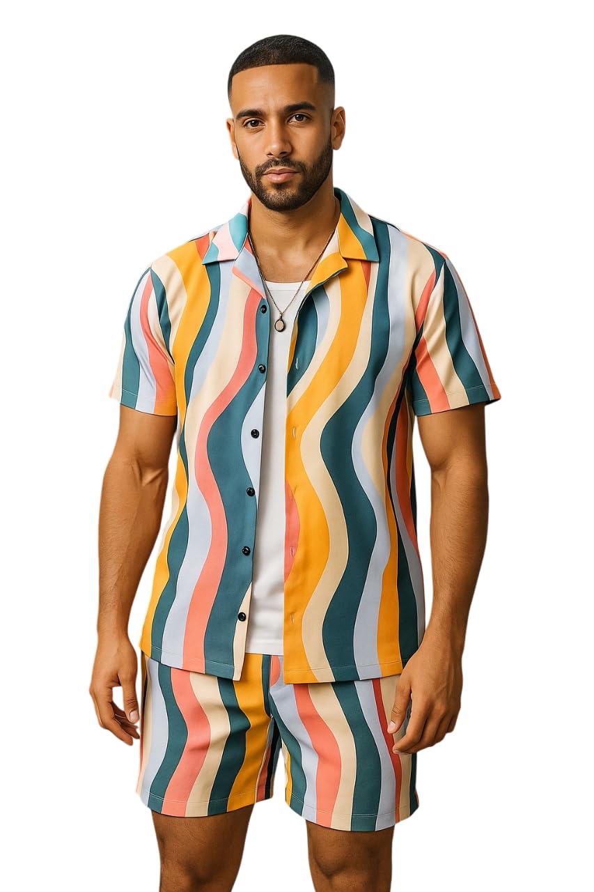 Men's Nightwear || Mens Printed Night Suits || Night Suit Co-Ord Set for Mens Multicolo1-picture-52