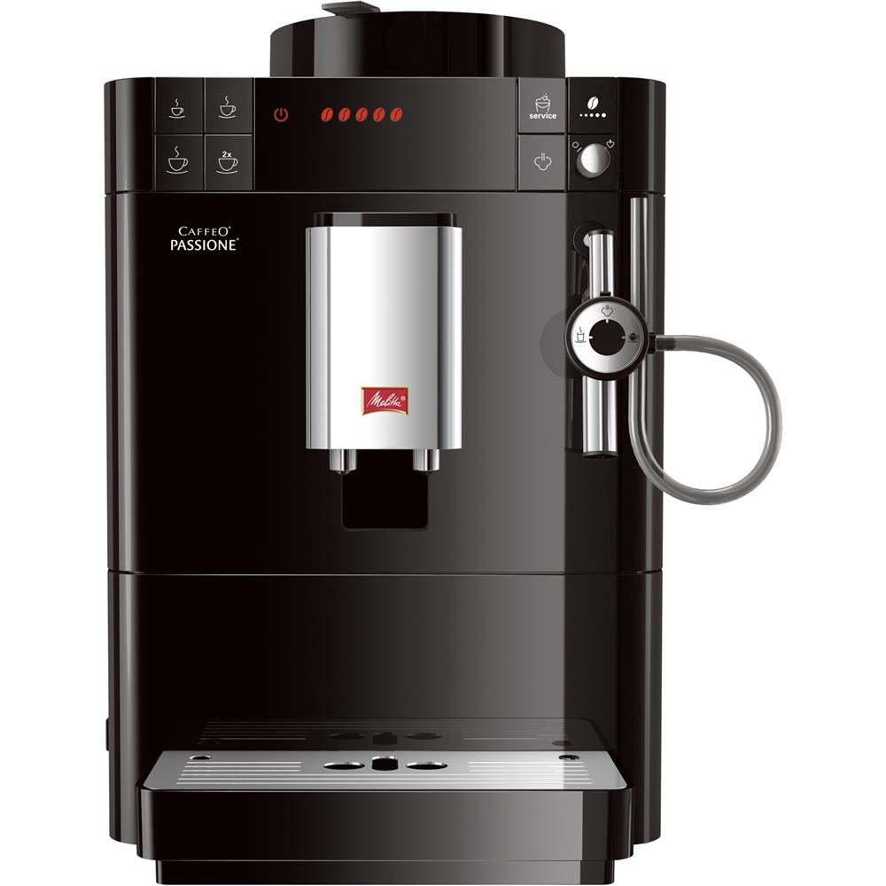 Melitta, Passione F530-102, Cafetera Automática con Molinillo, Café en Grano, Sistema de leche, Limpieza Automática, Personalizable, 15 Bares, Negro