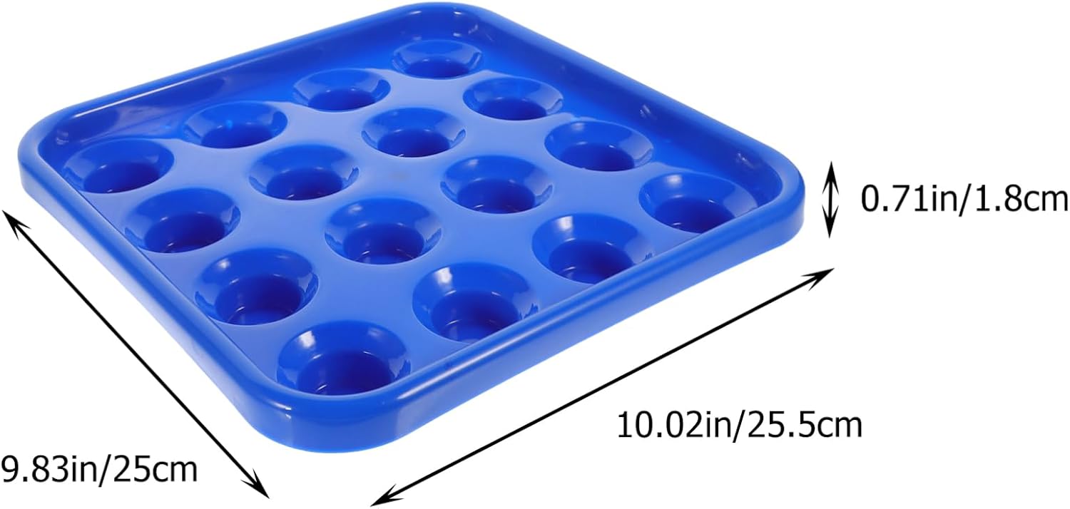 Billiard Storage Box Ball Rack Pool Balls Holder Tray for Snooker Plastic Decorative