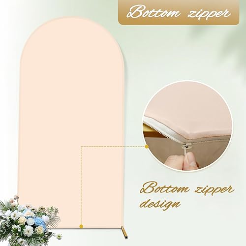 Miniatura 3 de Cubierta de fondo de arco de elastano, cubierta de arco de Chiara, cubierta de arco de boda de 2 lados para boda, ceremonia, fiesta de cumpleaños,