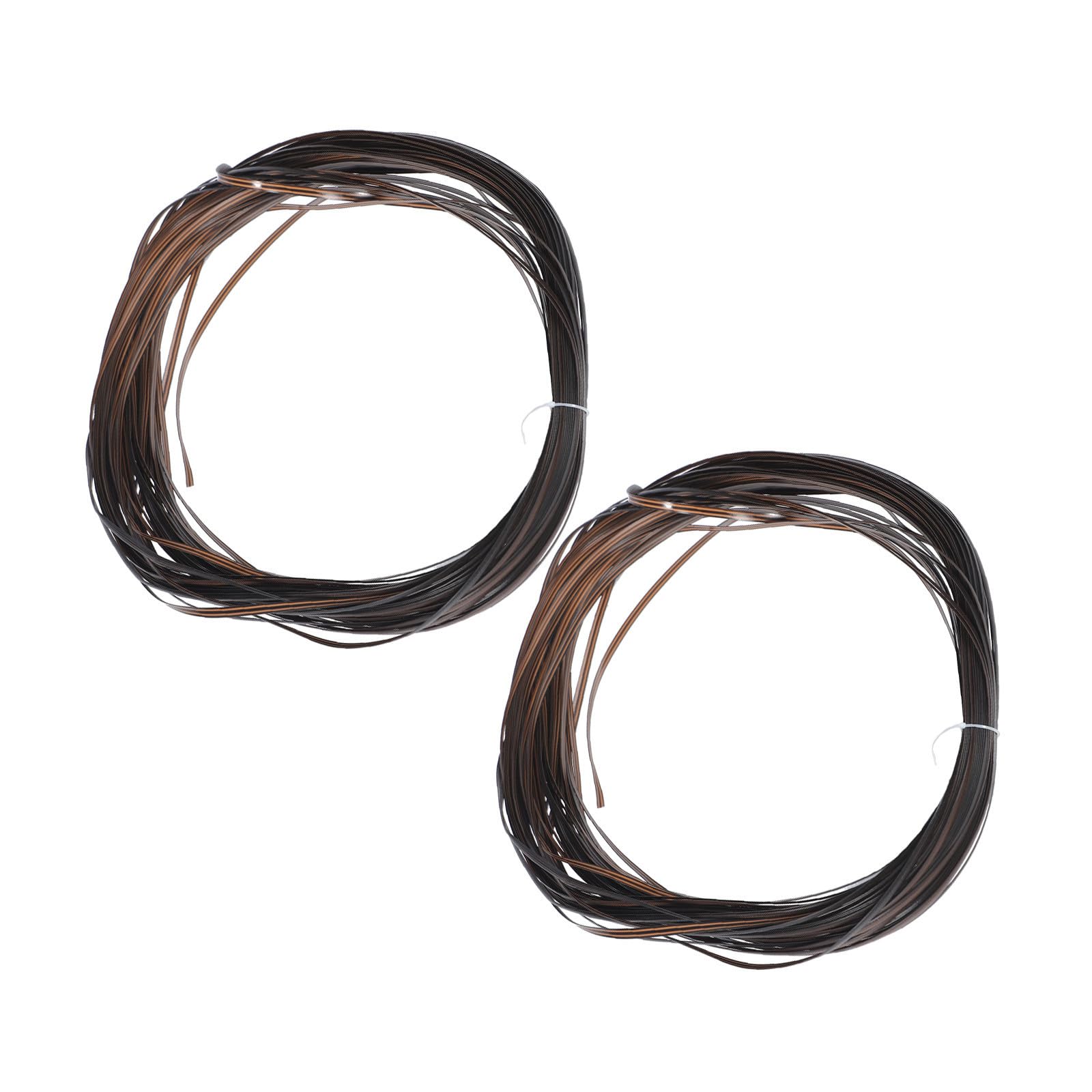 HOMOCONO 2 Pezzi Strisce di Vimini in Pe per Riparazione Sedie e Divani | 8x1, 1mm, Colore Caffè, Materiale Plastico Resistente, Facile da Pulire, e Antimacchia