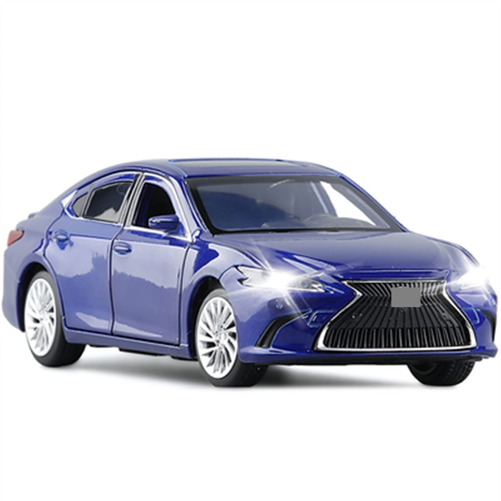 SHENSJUAN Plastic interior Rubber tires Alloy Model Car 1:32 For LEXUS ES300 Coupe Classic metal body(Blue)