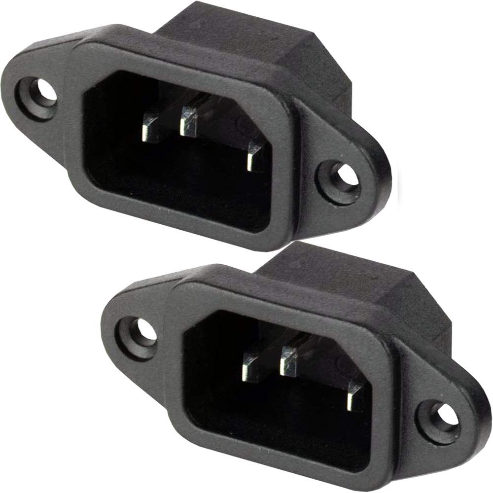 Buy Loops 2 Pack IEC C14 Power Socket 10A Screw in PCB Inlet