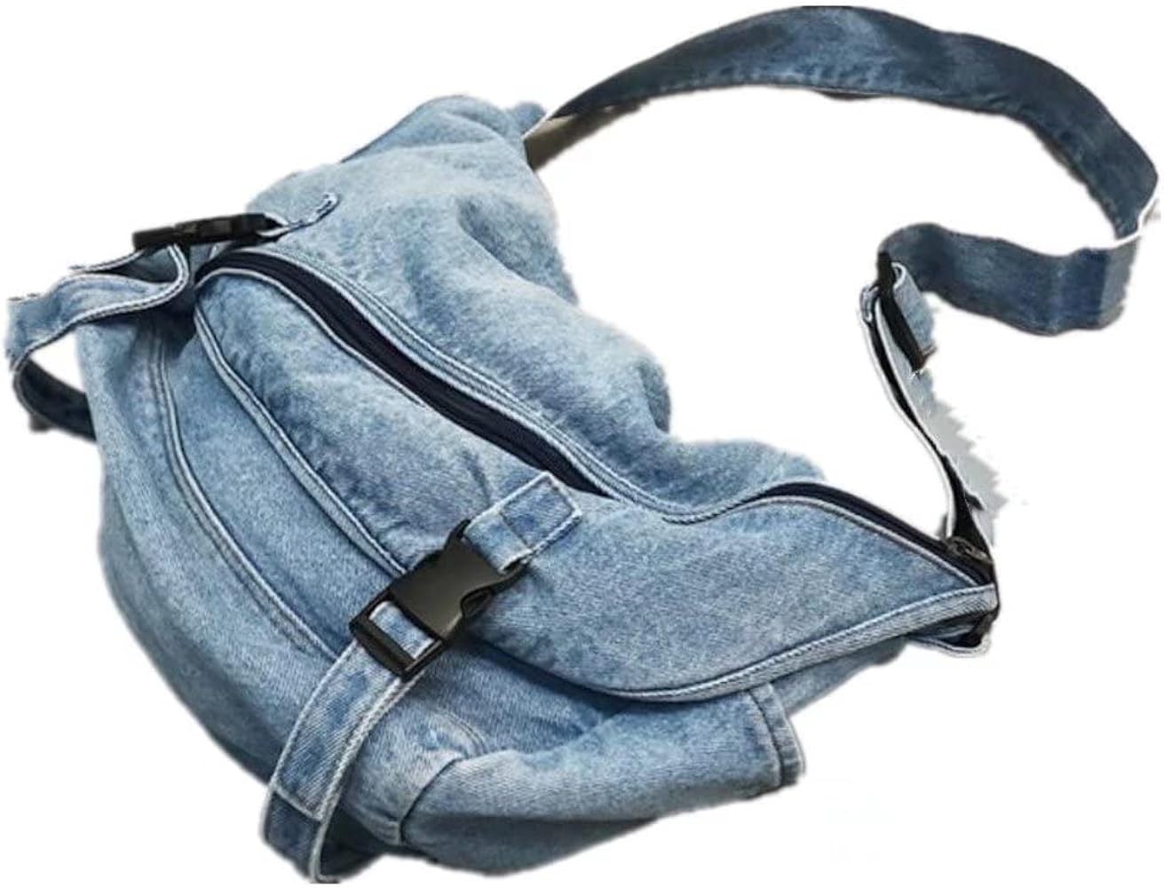 Amazon | HADWAO デニム ショルダーバッグ ショルダー 肩がけ 斜め掛け
