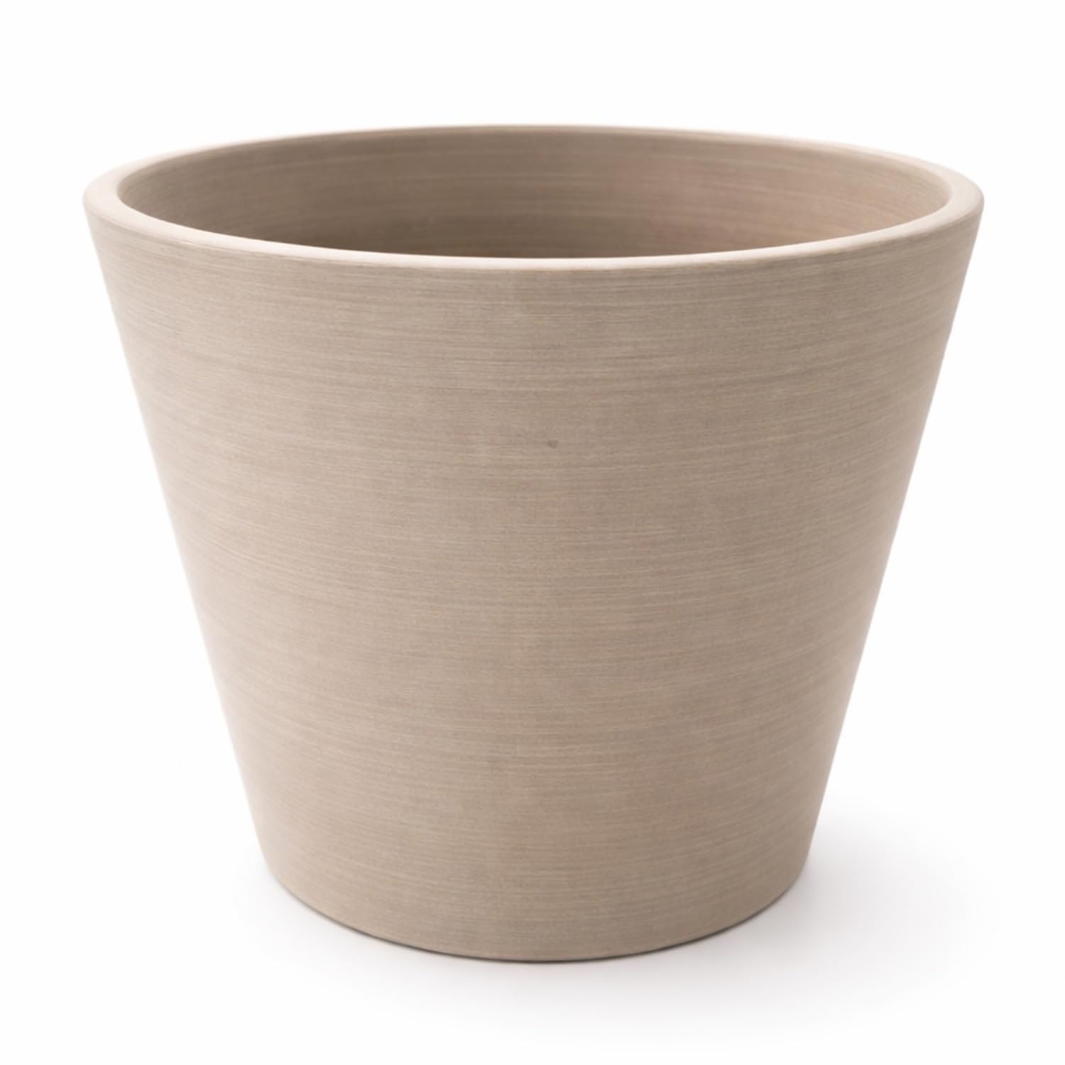 GardenSkill Indoor Plant Pot 15cm / 5.9", Mocha | Fluted Scandi Style Modern Planter + Drip Tray with Textured Matte Finish | Flowerpot for Succulents Peace Lilies Herbs Houseplants
